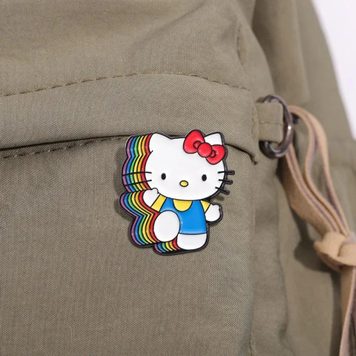 Hello Kitty Retro Rainbow Enamel Hat Pin