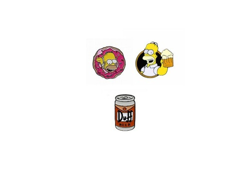 The Simpsons Assorted Enamel Hat Pins, sold separately The Simpsons Assorted Enamel Hat Pins, sold separately