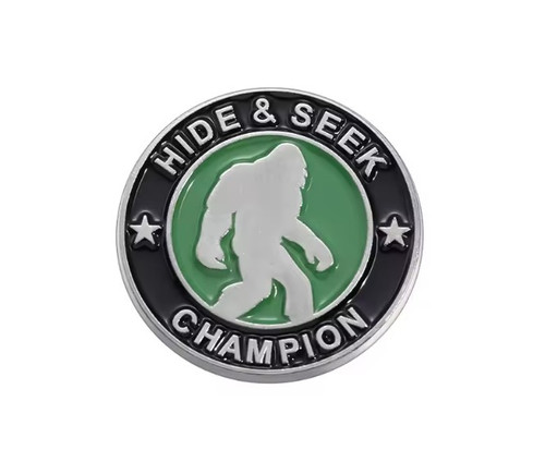 Bigfoot Hide & Seek Champion Fashion Accessory Enamel Hat/Lapel Pin