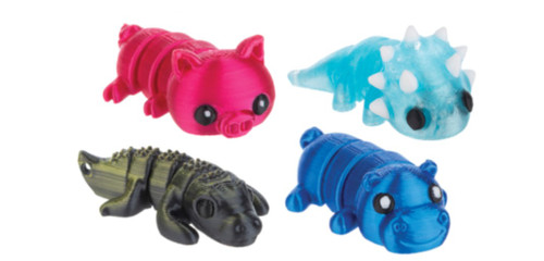 3D-Printed Assorted Animal Fidget Keychain Toys H3D0015