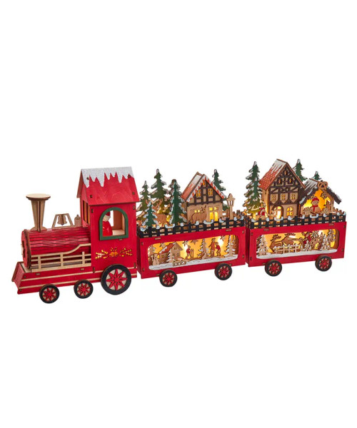 LED Light-Up Santa's Express Train Centerpiece JEL1055