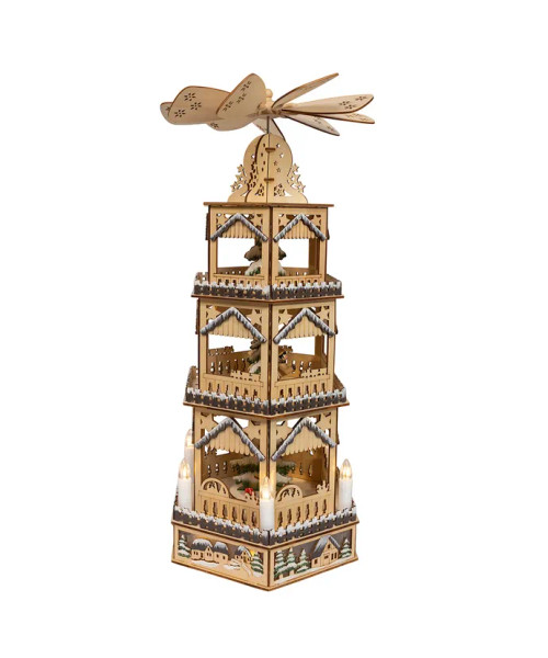 Handcrafted Kurt Adler illuminated holiday table décor