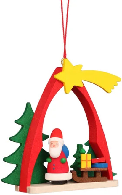 ULBRICHT® Santa Shooting Star Arch German Ornament 10-0862