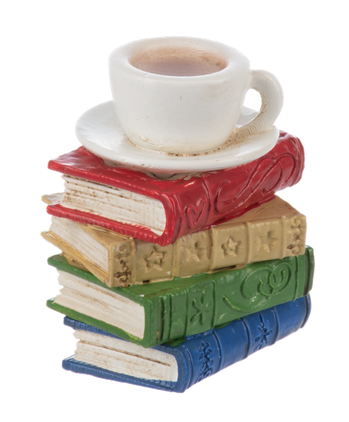 The Little Stack of Book Pocket Charm