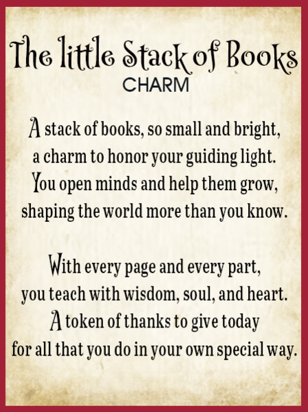 The Little Stack of Book Poem Card