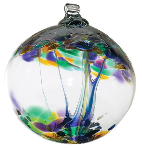 Tree of Blessings Hand-Blown Glass Orb by KITRAS Art Glass, Inc.™ K01