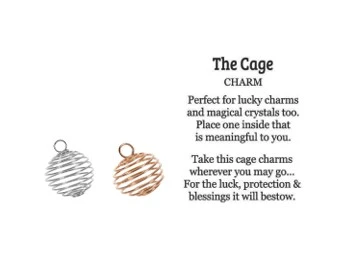 The Cage Pocket Charm and Poem Card ER73623