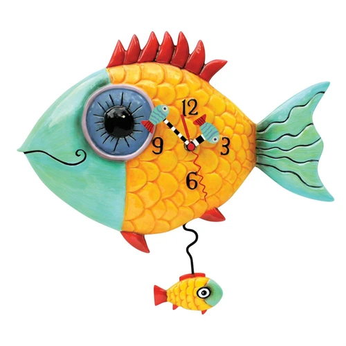 Wide-Eyed Fishy Wall Clock