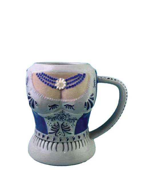 Blue Traditional Dirndl Mug S4588