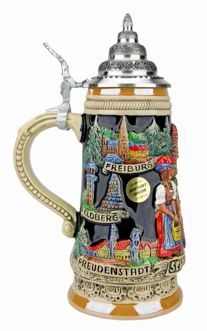 Black Forest Clock Peddler Limited-Edition German Beer Stein 307/SW