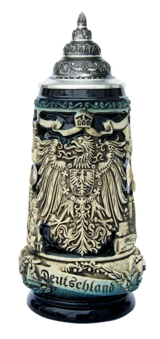 Deutschland Eagle Crest Panorama German Cities Limited-Edition German Beer Stein 393/D/ble