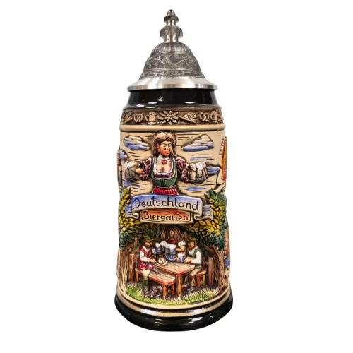Grotto Deutschland Biergarten Limited-Edition German Beer Stein 1L 6472
