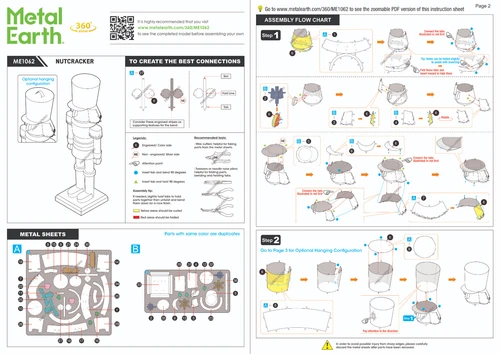 Easy to follow instructions. No glue required.