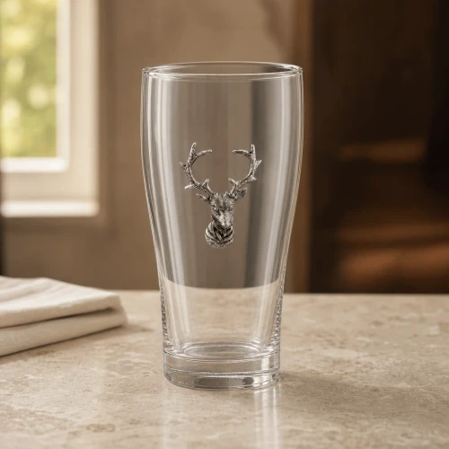 Featuring a bold elk head design, it’s made from high-quality glass and pewter for lasting durability and style.