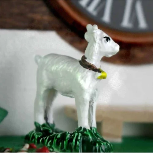 Heidi and the Baby Goat 1-Day Chalet Swiss Cuckoo Clock