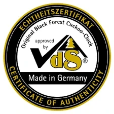 Verified by the VdS Schwarzwalduhr (Black Forest Association)