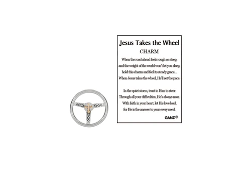 Jesus Takes the Wheel Pocket Charm ER71973