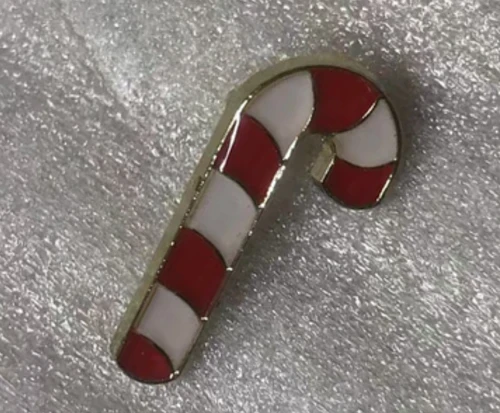 Candy Cane Enamel Hat Pin 094093