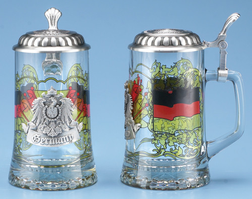 Germany Glass Stein, 0.5L ON SALE | Lindenhaus Imports in Helen, GA