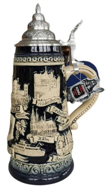 Rhein River Landscapes Limited-Edition German Beer Stein