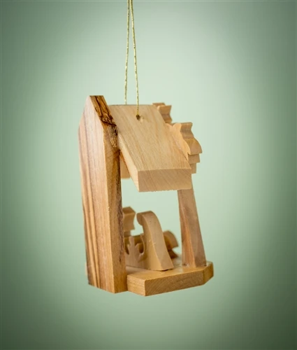 Mini Nativity Olivewood Ornament