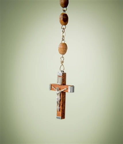Olivewood Rosary with Crucifix