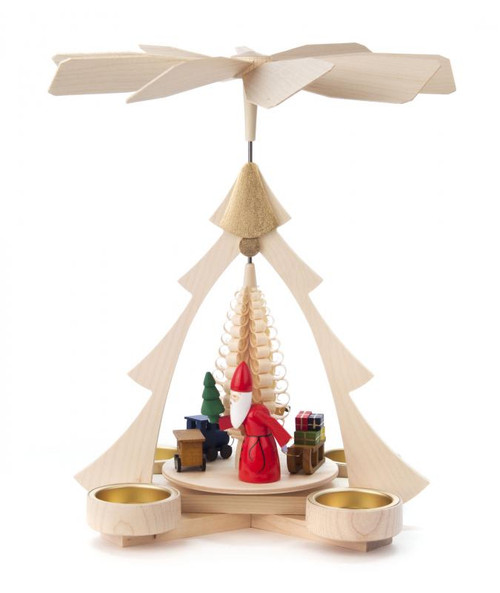 1-Tier Santa with Sled German Pyramid 085/001NT