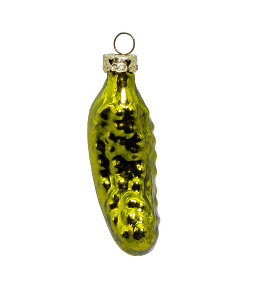 Hand-Blown Glass Traditional Christmas Pickle Ornament GC0035 Hand-Blown Glass Traditional Christmas Pickle Ornament GC0035