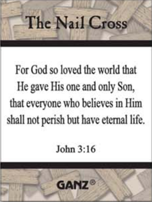 Inspirational Charms ON SALE! || Each order comes with 1 motivational John 3:16 Bible verse card || The Old Rugged Cross with John 3:16 Motivational Charm ER63912 || Lindenhaus Imports in Helen, Ga