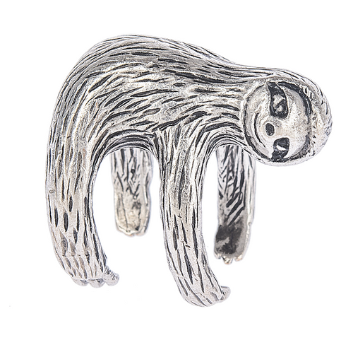 'Live Life like a Sloth & Get a Grip' Ring