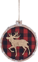 Kurt S. Adler Plaid Moose Christmas Ornament | Lindenhaus Imports in Helen, Georgia