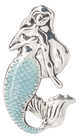 Inspirational Charms ON SALE! || FRONT: Silver with blue scales || The Magical Mermaid charm is a sweet reminder of your strength and courage to face every obstacle in life. It's the perfect pocket-sized keepsake for yourself or a gift for someone special! || The Magical Mermaid Motivational Charm ER32085 || Lindenhaus Imports in Helen, Ga