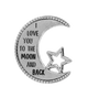 BACK I Love You to the Moon and Back Pocket Charm