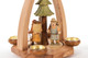 Authentic German Pyramids ON SALE! | 3 carved forest figures: 1 man with backpack and rifle, 1 man with hiking stick, and 1 woman with backpack and stick, hand-painted, detailed rotating tree, 4 brass candle holders | 1-Tier Waldfiguren Geschnitzt (Carved Forest Figures), 12" 085/P/515/D | Handmade in the Erzgebirge region of Seiffen, Germany | Lindenhaus Imports in Helen, Ga