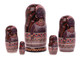 African Queen Matryoshka, 5pc. Nesting Doll ON SALE | Lindenhaus Imports in Helen, GA