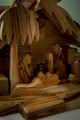 Olivewood from the Holy Land ON SALE | One Piece Nativity Set with Silhouette Figures | Lindenhaus Imports in Helen, GA