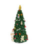 Kurt S. Adler Christmas Decor ON SALE | Revolving Tree with Santa and Music Box - Plays Musical Tune "We Wish You a Merry Christmas" | Lindenhaus Imports in Helen, GA