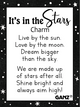 Inspirational Charms ON SALE! || Each order comes with 1 motivational poem card || It's in the Stars Motivational Charm ER73069 || Lindenhaus Imports in Helen, Ga