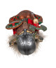 Top view of The Viking Hollywood Nutcrackers™ Exclusive HA0710 showing horned Viking helmet