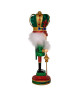 Kurt S. Adler Hollywood Nutcrackers™ Exclusive Collection ON SALE || Features a king nutcracker dressed in a red and green glittered suit decorated with amber gemstones. || The Mardi Gras King Nutcracker HA0660 || Lindenhaus Imports