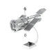 The Hubble Telescope Metal Earth 3D Stainless-Steel Model Kit MMS093