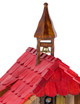 Bell moves back and forth and rings as the cuckoo bird chirps on the hour and half hour