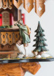 View of Alpine Hunter on the Rheinberg Musical Chalet German Quartz Cuckoo Clock