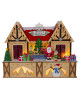 Front view of Light-Up Santa's Workshop Wooden Centerpiece