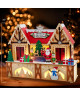 Kurt S. Adler™ LED Light-Up Wooden Santa's Workshop Centerpiece measuring 10-inches tall