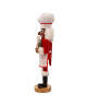 Side view of the African American Gingerbread Chef Nutcracker F2225