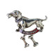 Dachshund Oktoberfest with Dog Bone Charms Deluxe Hat Lapel Pin