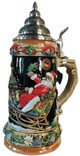 Authentic German Beer Steins ON SALE! | Santa's Sleigh Stein, 0.75L | Lindenhaus Imports in Helen, Ga