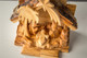 Hand-Carved Olivewood from Bethlehem ON SALE | 1-Piece Grotto Nativity with Carved Figures Table Piece, 5" | Lindenhaus Imports in Helen, Ga