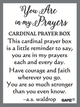 Inspirational Charms ON SALE! || Each order comes with 1 motivational card || 'You are in my Prayers' with 3D Cardinal ER60882 || Lindenhaus Imports in Helen, Ga